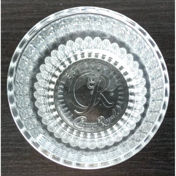 2 CROWN ROYAL 8oz Whiskey Drinking Glasses - On The Rocks 3.5" x 3" Dia. Clear - Picture 2 of 3